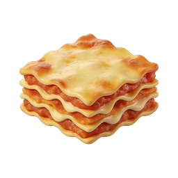 Realistic Lasagna Stack Icon - Italian Pasta Food