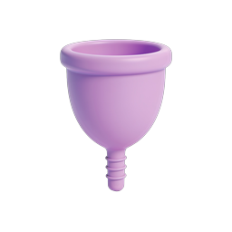 Lavender Funnel 3D Clay Icon | Soft Pastel Design