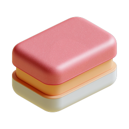 Layered Dessert Sandwich 3D Icon