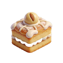 Icona torta a strati | Dessert 3D realistico