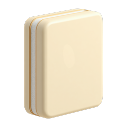 Layered Snack Clay-Style 3D Icon | Macaron Cookie