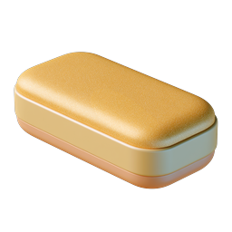 3D Layered Sponge Block Icon - Realistic Cleaning Icon