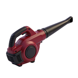 Red Leaf Blower Tool Icon for Garden & Yard Care