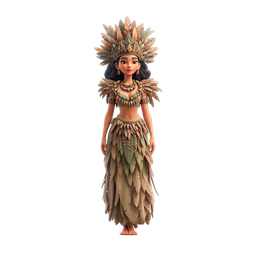 Leaf Woman Icon for Nature and Wellness Themes
