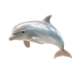 Realistic Leaping Dolphin Icon - 3D Marine Life Illustration