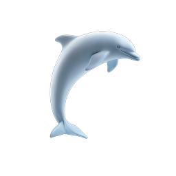 Leaping Dolphin 3D Icon | Realistic Marine Animal Illustration