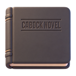 Classic Leather Bound Novel Book Icon - 3D Rendered