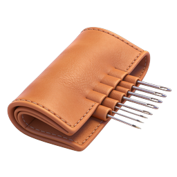 Leather Sewing Needle Case - Premium Craft Kit Icon
