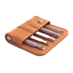 Leather Tool Kit Icon - 3D Realistic Repair Tools