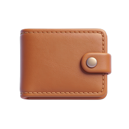 Stylish Leather Wallet Icon for Financial Apps