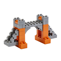 Lego Bridge Construction Toy Icon - Miniature Building Blocks
