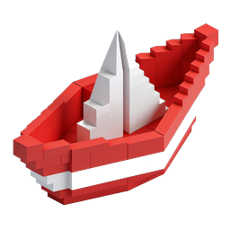 LEGO Bleistift-Icon | Isometrisches 3D-Baustein-Design
