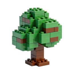 LEGO Tree Building Blocks Isometric Icon