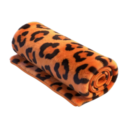 Realistic Leopard Print Rolled Blanket Icon