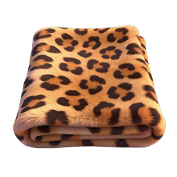 Leopard Print Blanket Icon | Cozy Fur Texture