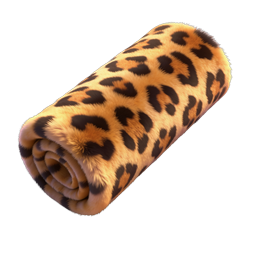 Leopard Print Faux Fur Fabric Icon - Luxury Animal Pattern