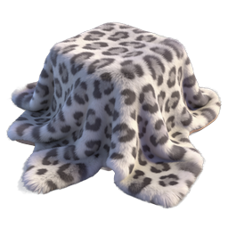 Leopard Print Fur Hat Icon - Realistic Winter Accessory