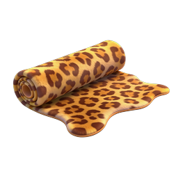 Leopard Print Mat Icon - Realistic 3D Rendered Design