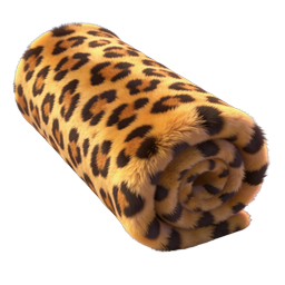 Realistic Leopard Print Bolster Pillow Icon