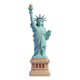 Stylized Liberty Statue Icon for Symbolizing Freedom