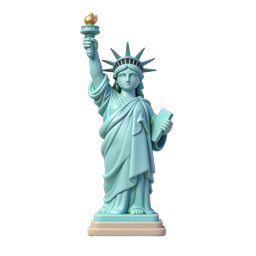 Stylized Liberty Statue Icon for Freedom Themes