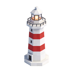 Stylish Lighthouse Icon for Navigation and Safety