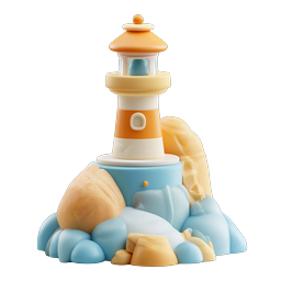 Charming Lighthouse Icon for Maritime Projects