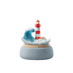 Lighthouse Snow Globe Icon - Charming Nautical Winter Scene