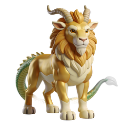 Mythical Lion-Dragon Icon for Fantasy Themes