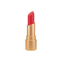 Luxury Red Lipstick App Icon - 3D Gold Frame