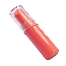 Glittery Pink Lipstick 3D Icon | Beauty & Cosmetics