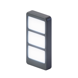 3D List Menu Icon - Isometric Navigation Design