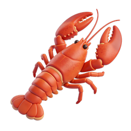 Vibrant Lobster Icon for Seafood Themes