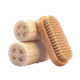 Natural Loofah Sponge & Body Brush Icon