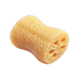 Natural Loofah Sponge 3D Icon for Wellness & Bath