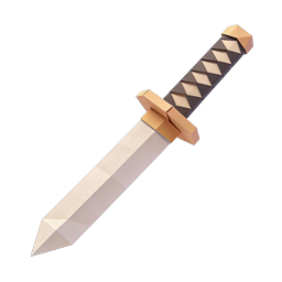 Low-Poly 3D Sword Icon | Fantasy Gaming Asset