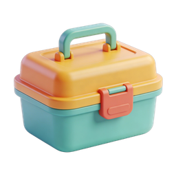 Colorful Toolbox Icon for DIY Projects
