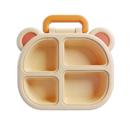 Cute Bear Lunchbox Icon for Kids' Meals