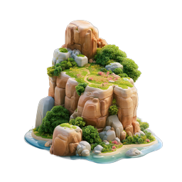 Lush Hill Icon for Nature and Adventure Themes