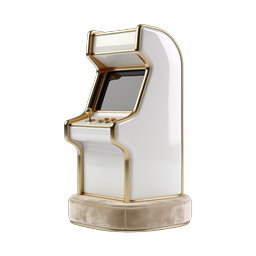 Luxury Arcade Machine 3D Icon - Premium Gaming Cabinet