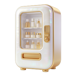 Luxury Beauty Vending Machine 3D Icon