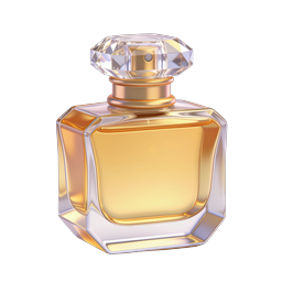 Luxury Perfume Bottle with Crystal Diamond Cap Icon
