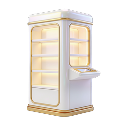 Luxury Vending Machine 3D Icon | Modern Self-Service Design