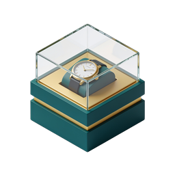 Luxury Watch Display Case Icon - Premium Timepiece