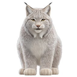 Realistic Lynx Wild Cat Icon - Detailed Wildlife Illustration
