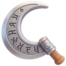 Magic Sickle Icon - Vintage Fantasy Tool