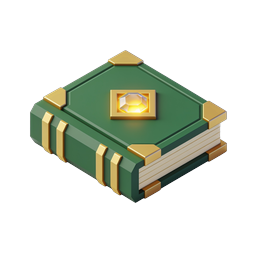 Magic Spellbook Icon - 3D Fantasy Tome Illustration