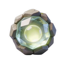 魔法水晶球图标 - 幻想 3D 渲染