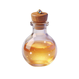 Magical Potion Bottle Icon - Fantasy Elixir Flask