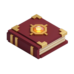 Icono de libro de hechizos mágicos - Tomo de fantasía isométrico
